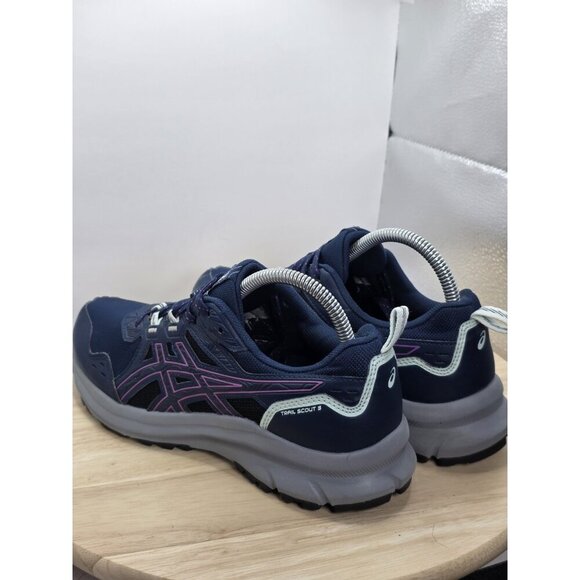 Asics Trail Scout 3 Running Trail Hiking Shoes  Womens SZ 9 US Black/Grey/Salmon - Picture 7 of 9